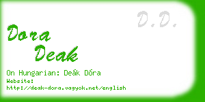 dora deak business card